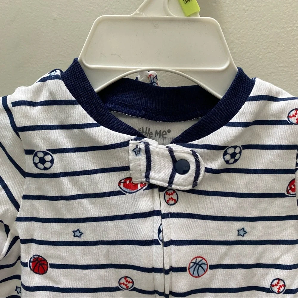 Sports Star Footed One-Piece and Hat by Little Me